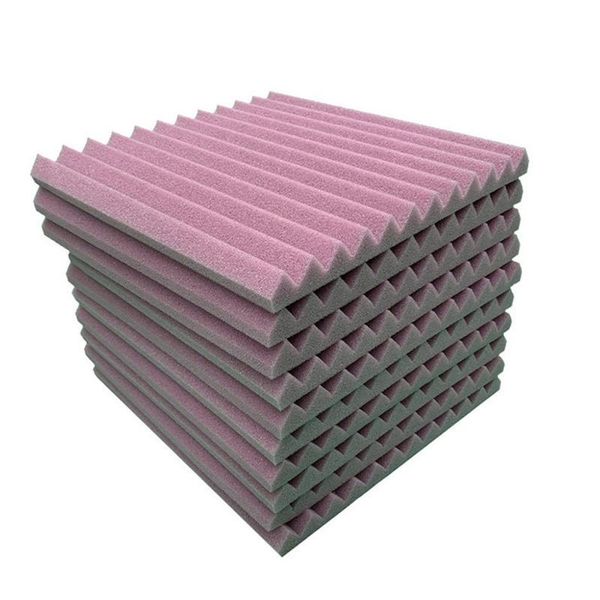 

10 pcs soundproof foam egg profile sound absorbent foam acoustic panel noise absorption file for ktv audio room 300x300x25mm