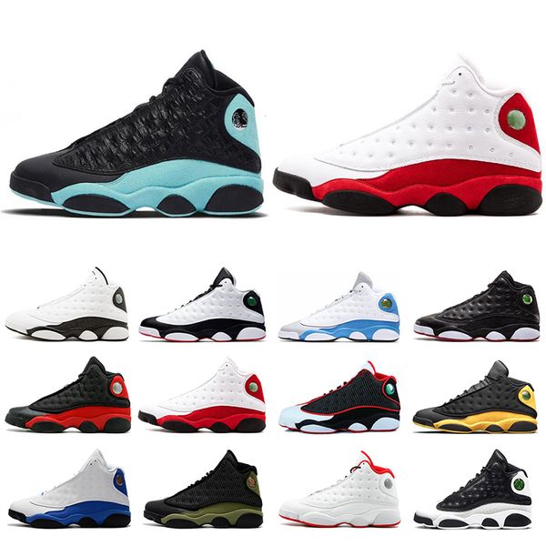 

island green men basketball 13 13s shoes olive flint hyper royal chicago bred hyper love respect 13s mens sneakers size us 7-13