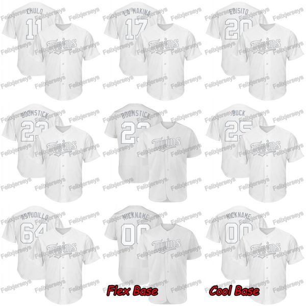 

23 Nelson Cruz Boomstick 2019 Players Weekend Eddie Rosario EDISITO Jose Berrios LA MAKINA Jorge Polanco CHULO Twins 25 Byron Buxton BUCK