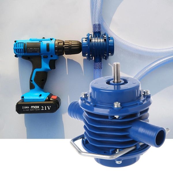 2019New Heavy Duty Self-Priming Hand Elétrica Broca Bomba de Água Home Garden Centrífuga Miniatura Drill DC Pequeno Bomba Acessórios