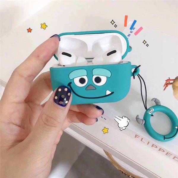 

Lovely ilicone ca e multi tyle optional waterproof for apple airpod pro with metal buckle earpbud ca e