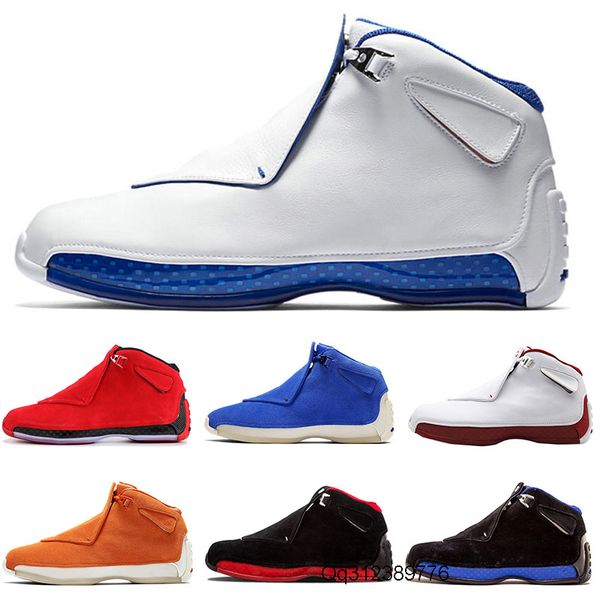 

18s mens og asg jumpman toro basketball shoes 18 xviii black white cool grey blue red defining moments designer sport trainers size7-13