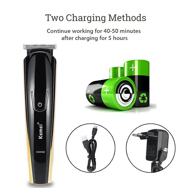 

kemei профессиональных электрический триммер волосы аккумуляторная машинка для стрижки волос мужской бороды стрижки лезвия машина f30 bdegar