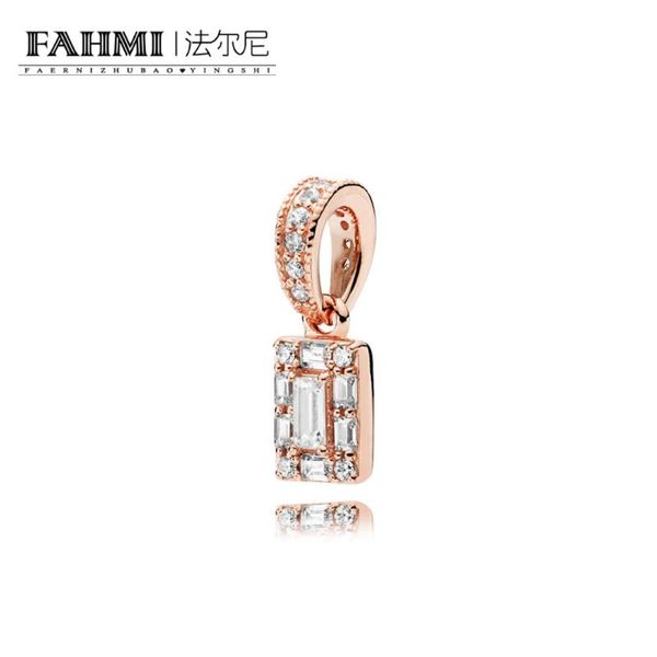 

фахми 100% стерлингового серебра 925 b800971 роза luminous ожерелье и серьги подарочный набор rose красоты подвеска vintage ювелирные издели, Silver