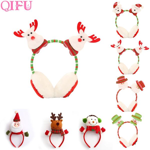 

qifu christmas headband baby favors santa claus snowman warm headband for christmas party gifts navidad 2019