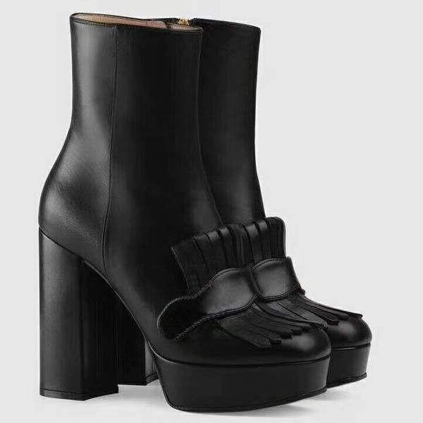 

leather star women shoes woman boots leather short autumn winter boots ankle zapatillas sapatos femininos sapatilha zapatos mujer41, Black
