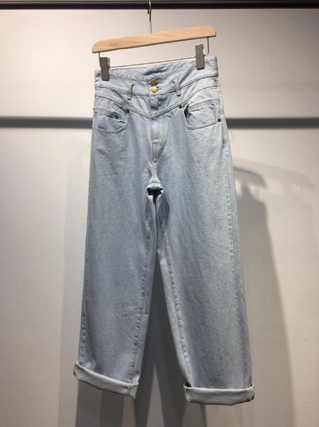 

2019 new women high waist casual jeans pants ddxgz3, Blue