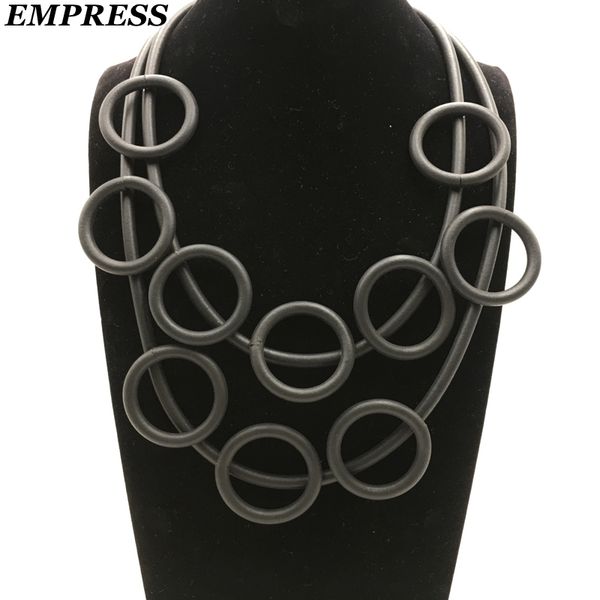 

empress diy jewelry women's claims the glamour hand-made multi-layer vintage soft foam aluminum necklace is a lucky necklace, Silver