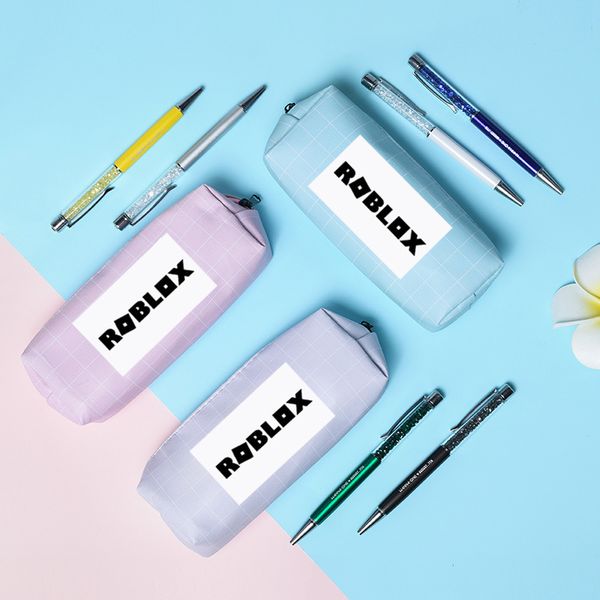 

roblox pen bag game around zipper pencil case student cute stationery bag gift for men and women