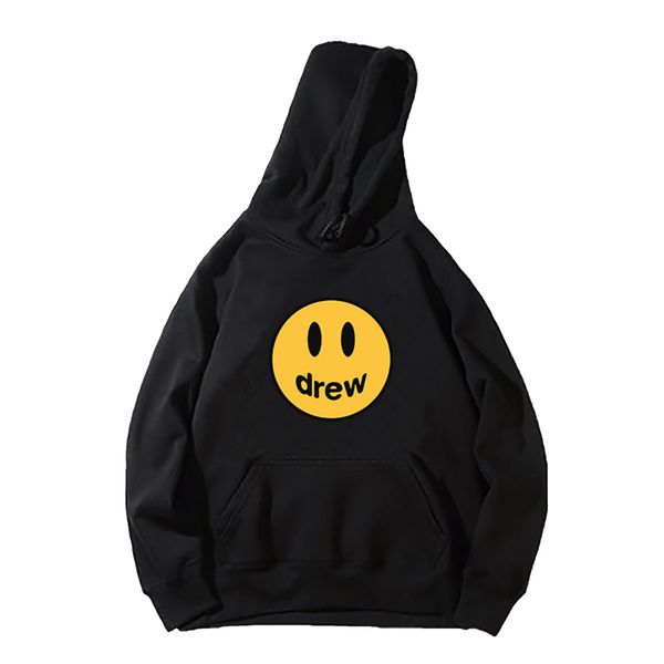 

cyber monday drew house men's hoodie hip hop oblique zipper women black white mens designer hoodies men women sweatshirts size m-3xl