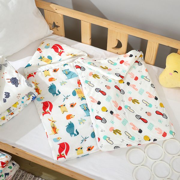 

thick cotton baby swaddles soft newborn blankets bath gauze infant wrap sleepsack stroller cover