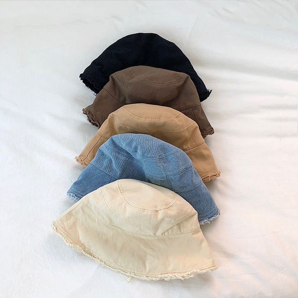 

woolen fisherman fisherman sun washed old sunshade sun hat all-match leisure student basin hat hat, Blue;gray