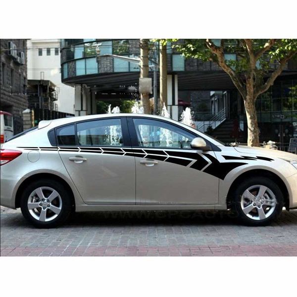 

universal car waist line stickers body lattice decoration decals