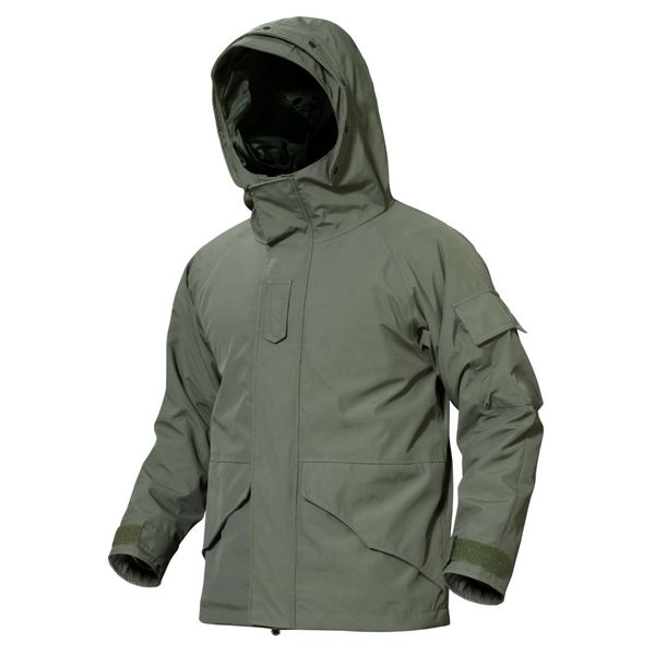 

tactica g8 double layer pressure glue 3 in 1 coats waterproof jacket + liner winter climbing combat hunting softshell clothing, Blue;black