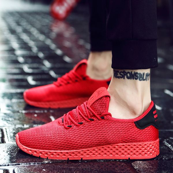 

2019 men running shoes breathable athletic for man boots weave outdoors trainers walking sneakers jogging footwear