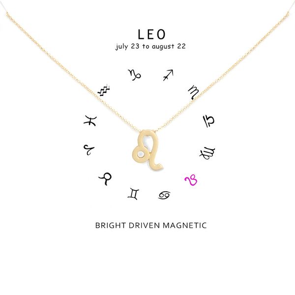 

minimalism 12 constellation leo necklaces for women zodiac gold sliver chains necklace valentine's gifts fashion jewelry, Silver