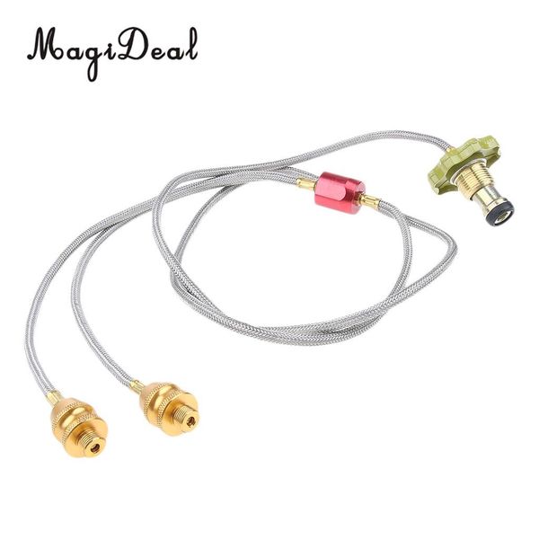 

2 way адаптер горелки для double газовая плита кемпинг пропан запасной адаптер плоский цилиндр tank ответвителя открытый рыбный пикник