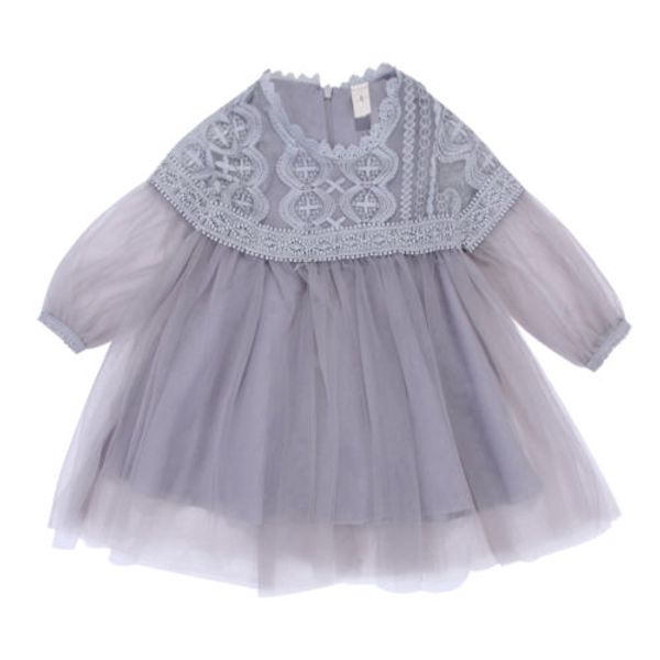 

Kids Baby Toddler Girl Clothing Flower Dress Lace Xmas Party Tutu Mini Tiered Wedding Formal Dress Baby Girls 0-3, Pink
