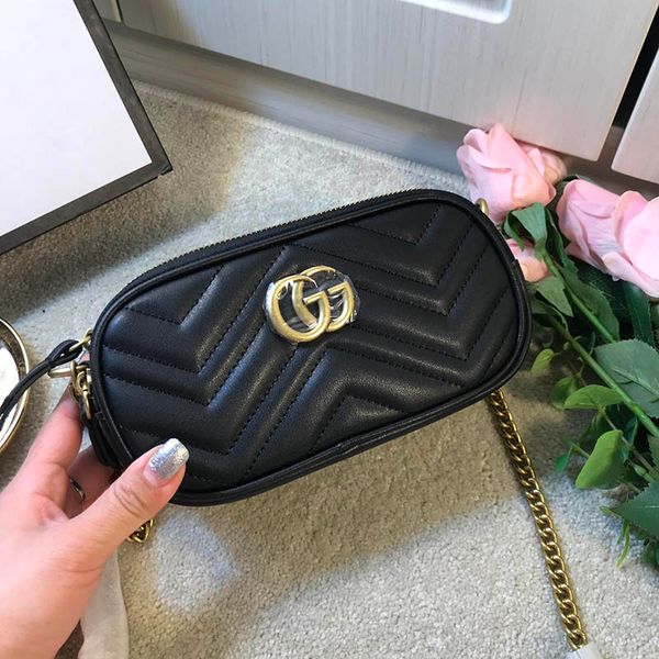 

MARMONT Womens Luxury Wave Heart Shoulder Bags Black Red Leather Handbags 2019 Women Fashion Crossbody Bag Chain Small Dress Totes