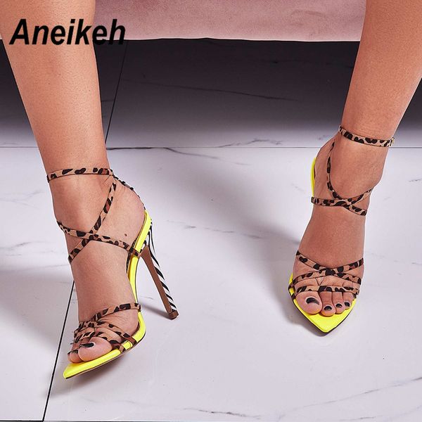Zapatos De Vestir Sandalias Para Mujer Peeptoe Tacones de aguja Roma Hebilla Tacones Altos todos nosotros tamaño