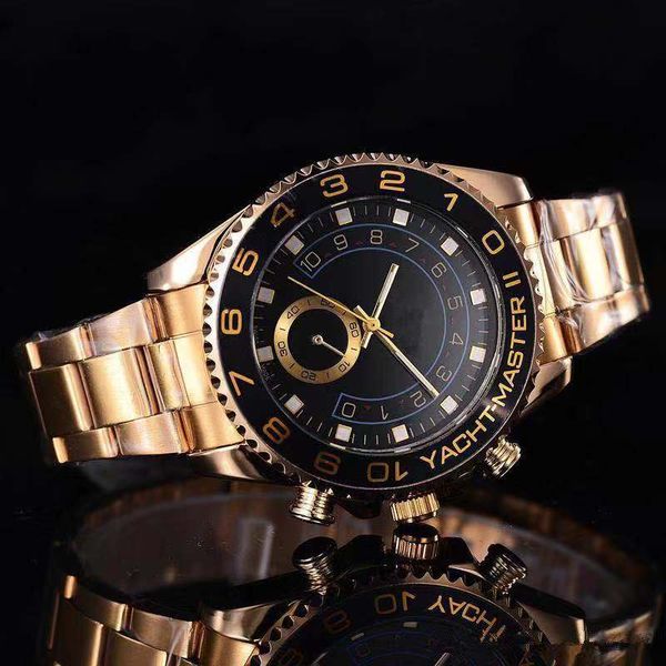 

relogio masculino 2019 спортивный день дата повседневная мужская 40MM дизайнерские часы марки наручные часы роскошные мужские автоматические часы золотой ремешок кварцевые clo