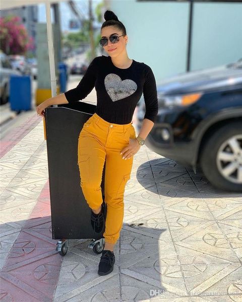 

мода женщин новый конструктор tshirts o шеи дамы с длинным рукавом tees casual женщины топы одежда streetwear, White