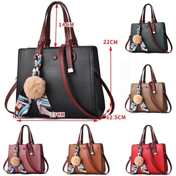 

luxury handbag women bags women hairball shoulder bag ladies hand bags vintage leather messenger bag female hand bolso