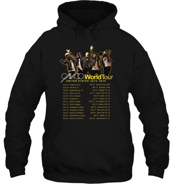 

men hoodie new cnco world tour us dates sz s 2xl women streetwear, Black