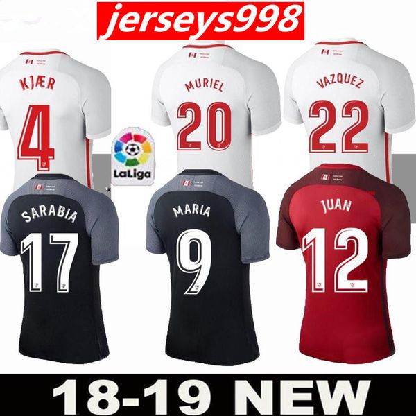 

2018 evilla football hirt occer jer ey football uniform 2019 home away third ever banega ben yedder gei j nava yedder correa muriel