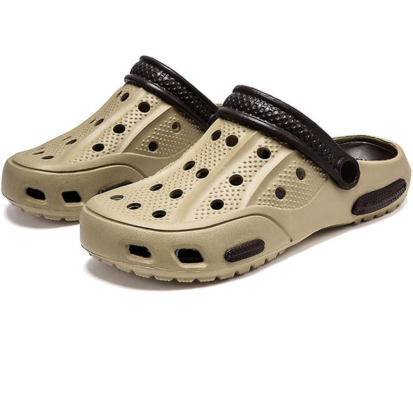 

men sandals shoes closed toe non-slip men slippers summer trend fashion male water shoes man beach sandals flip flop 2020, Black
