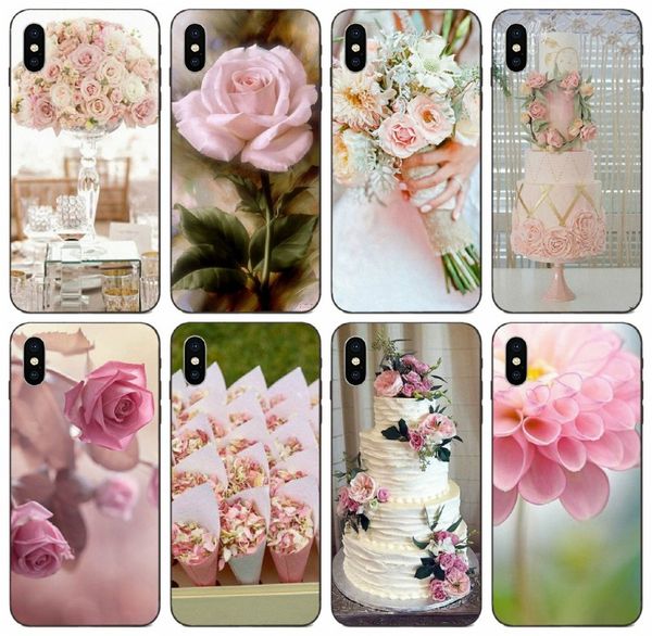

tongtrade] vintage pastel pink flower case for iphone 11 pro max x xs 8s 8 7s 7 6 5 galaxy s9 j5 j7 prime huawei y7 y9 sony z5 compact case