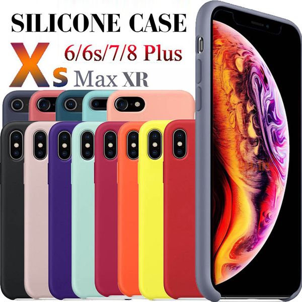 

Silicone cell phone ca e for iphone 11 pro max x max xr 6 7 8 plu 6 x ilicon cover