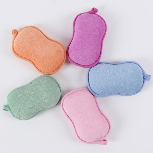 

cotton baby bath brush cartoon soft baby bath sponge powder puff cute kid children newbron infant shower product rub towel ball