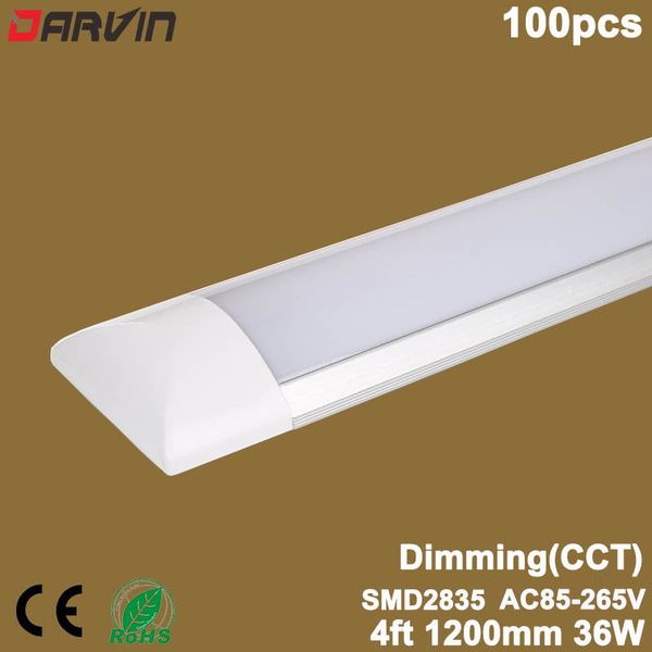 

dimming led purified light 4ft 1200mm 36w led linear lamp 110v 220v led tube light dimmer cold white nature white warm white