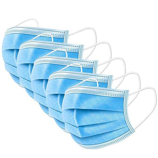 

disposable face masks disposable 3 layers dustproof mask men facial protective cover masks women set anti-dust mask