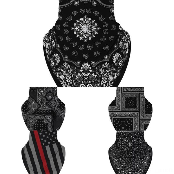 

tdvxu sports flag american magic scarf headband kerchiefshipping neck warmer cycling bike riding face mask head scarf outdoor, Black