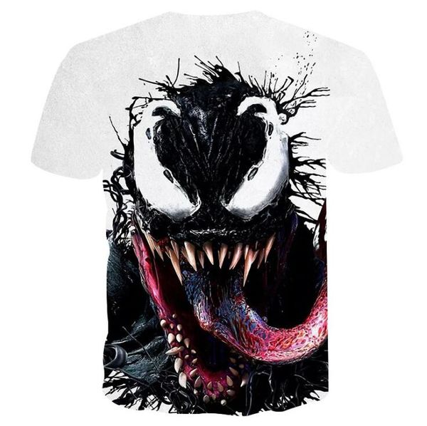 

mens designer t shirts venom t-shirt 3d printed sports clothes men women summer casual tee t-shirts, White;black