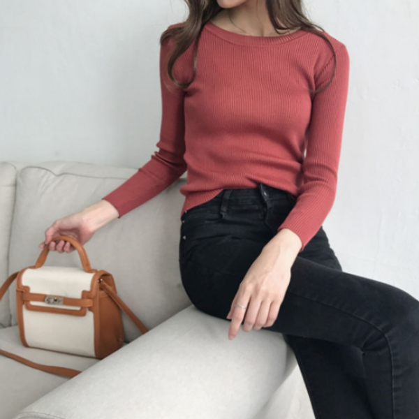 

new 2020 autumn winter women's sweaters v-neck minimalist slim bottoming solid multi colors db29, White;black