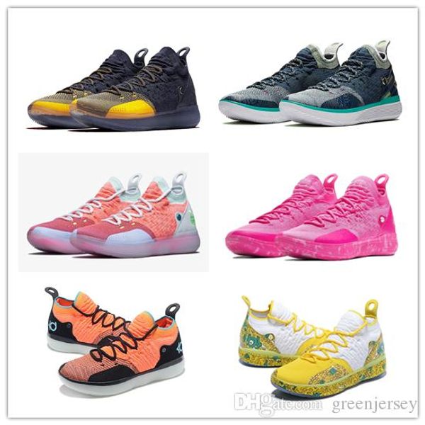 

2019 good kd 11 aunt pearl shoes for sale new kevin durant 11 basketball shoes designer outdoor shoe size 40-46