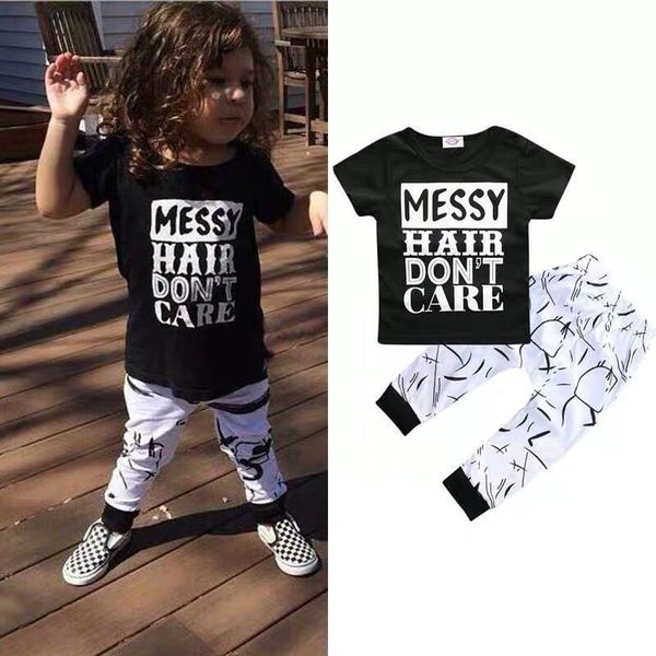 

2019 summer kids set trendy ins fashion girls set k1, White