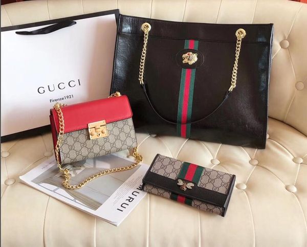 

three-piece set of selling fashion designers handbags, selling models, leather goods, leather handbags, shoulder bags