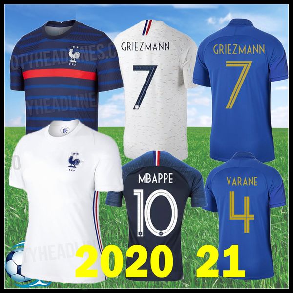 

20 21 frances mbappe soccer jersey home maillot de foot griezmann pogba giroud france 2020 2021 away football shirt thailand quality uniform, Black;yellow
