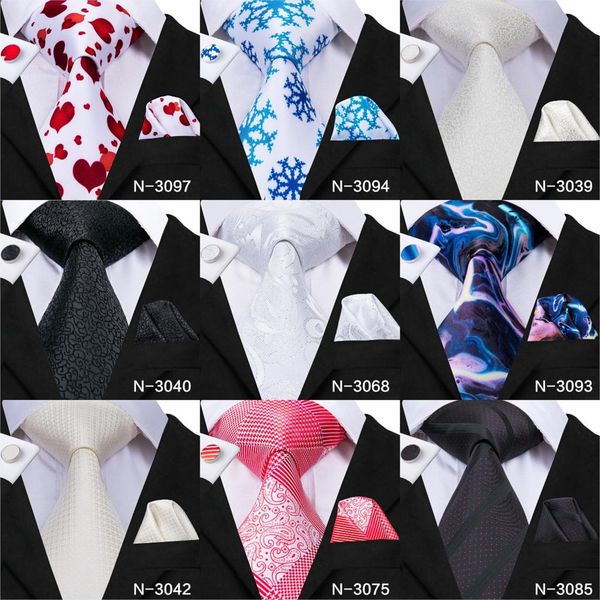 

hi-tie 2019 new arrival fahion style neckties for men 100% silk mens ties pocket square cufflinks set gravatas, Blue;purple