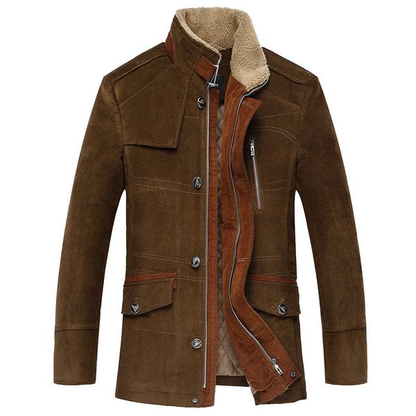 

winter thicken classic coats men business jacket woolen casual trench coat men,men's windbreaker,size m to 6xl,7xl, Black