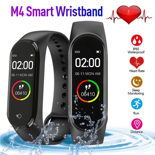 

m4 smart bracelet sports pedometer color screen watch fitness running walking tracker heart rate pedometer smart band