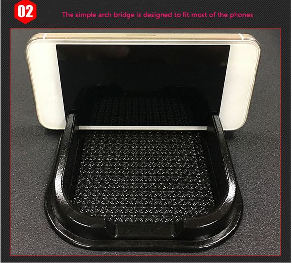 

car mounted mobile phone ornament antiskid pad car styling for elantra ix35 solaris accent i30 ix25 tucson accessories