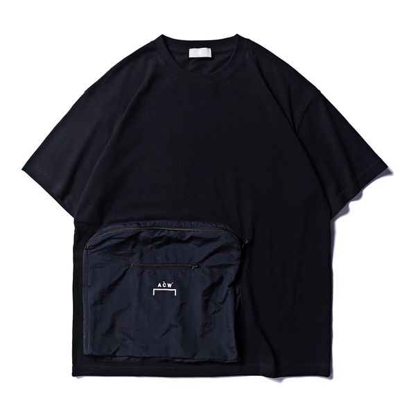 

New acw a cold wall t hirt ummer treetwear zip big pocket a cold wall t hirt black dark gray yellow acw tee