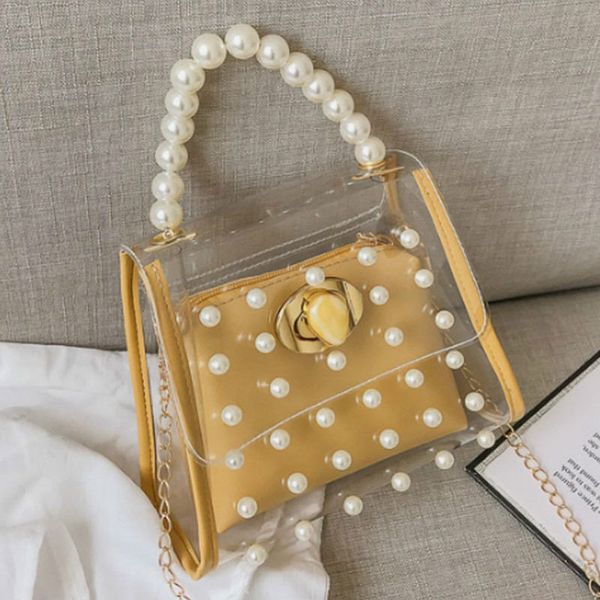 

fashion shoulder bag summer 2020 pvc transparent bag tote mini handbag messenger for women