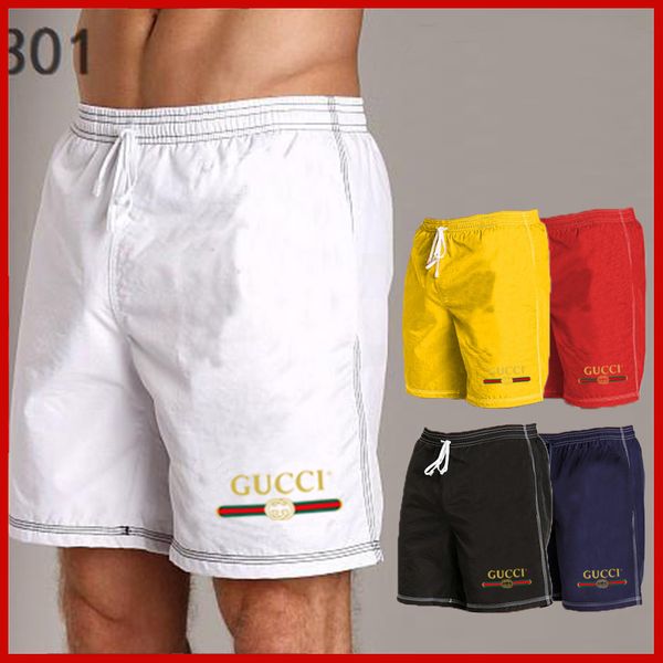 

2019 men's cool brand a variety of color embroidered trademark men's sports shorts beach pants swim trunks