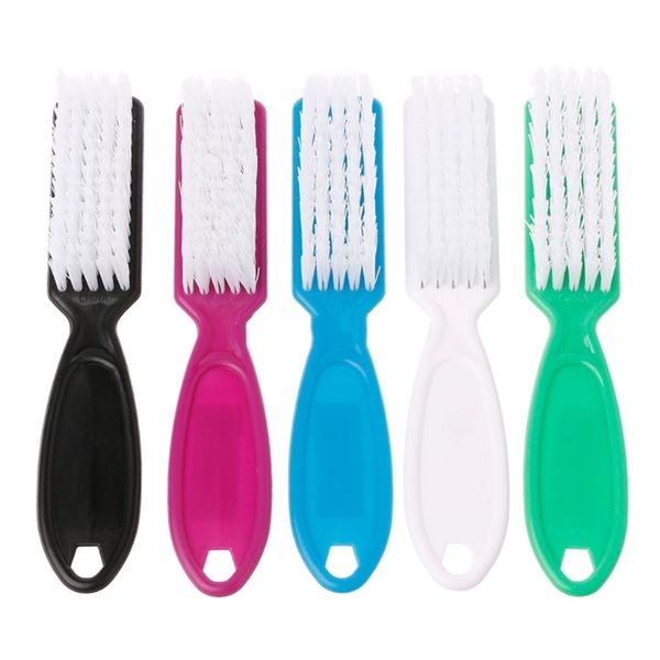 

1pc nail brush cleaning remove nail cleaning dust brush plastic cleaner for acrylic uv gel nails art manicure care accessory